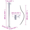 Edelstahl Wasserzapfstelle Iasin 100cm (rund)