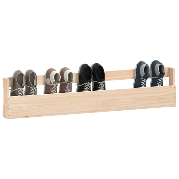 Wand-Schuhregale Gener 110x9x23cm (2 Stück Kiefer)
