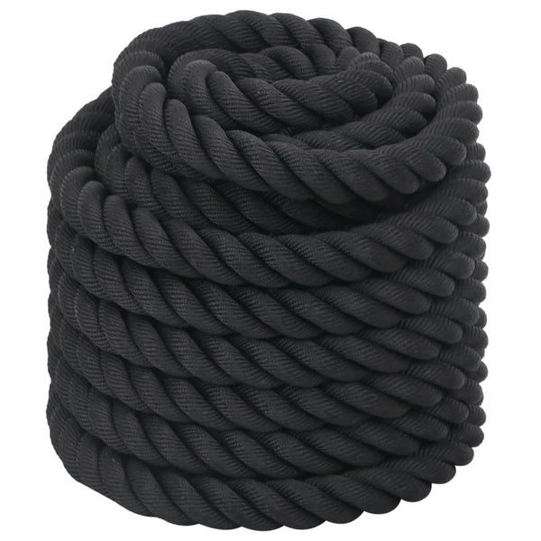 Battlerope schwarz 15 m 11 kg Polyester