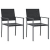 3-teiliges Outdoor-Esszimmer-Set Nicullina (Polyrattan und Stahl)