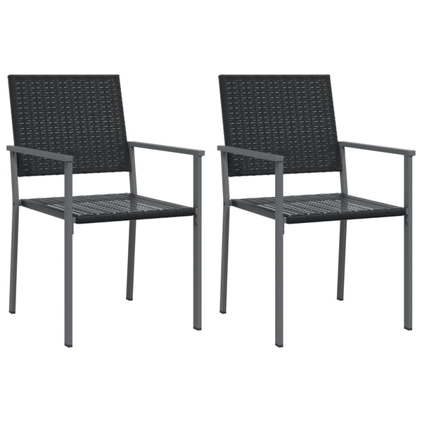 3-teiliges Outdoor-Esszimmer-Set Nicullina (Polyrattan und Stahl)