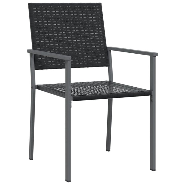 3-teiliges Outdoor-Esszimmer-Set Nicullina (Polyrattan und Stahl)