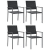 Nicullina Outdoor-Essgruppe (5-teilig, Stahl und Polyrattan)