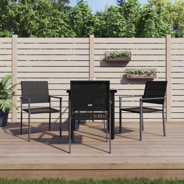 Nicullina Outdoor-Essgruppe (5-teilig, Stahl und Polyrattan)