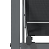 Schwarze 3-teilige Outdoor-Essgruppe Catarin (Stoff und Stahl)