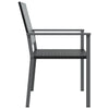 Schwarze Gartenstühle Handor 54x62,5x89cm (4 Stk. Polyrattan)