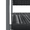 Schwarze Gartenstühle Handor 54x62,5x89cm (6 Stück Polyrattan)