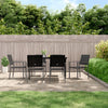 Schwarze Gartenstühle Handor 54x62,5x89cm (6 Stück Polyrattan)