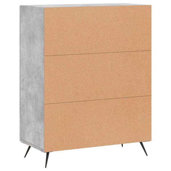 Betongraues Sideboard Engletina 69,5x34x90cm (Holz)