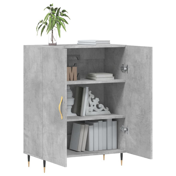 Kommode Merryem 69,5x34x90cm betonggrau (Holz)