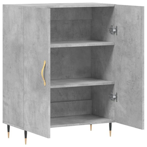 Kommode Merryem 69,5x34x90cm betonggrau (Holz)