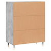 Kommode Merryem 69,5x34x90cm betonggrau (Holz)