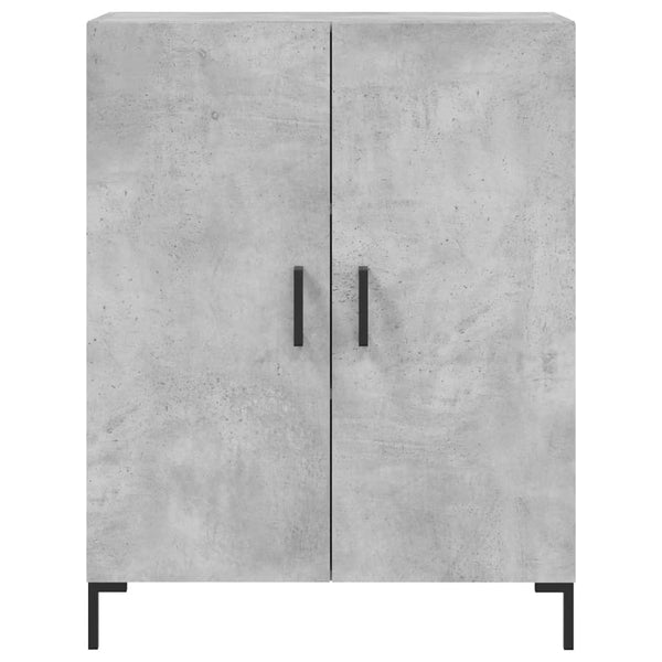 Betongraues Sideboard Visovschi 69,5x34x90cm (Holz)