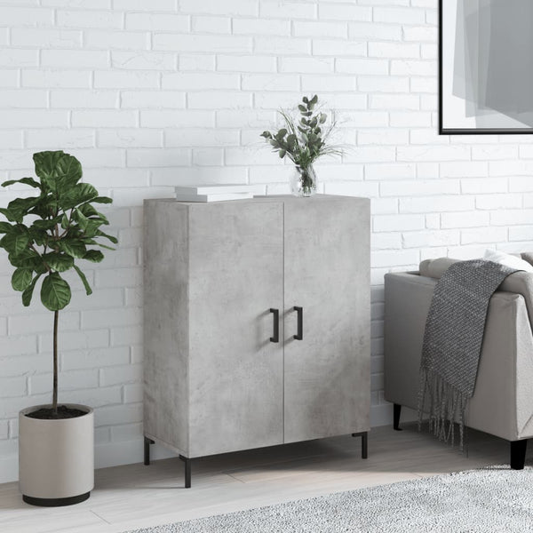 Betongraues Sideboard Visovschi 69,5x34x90cm (Holz)