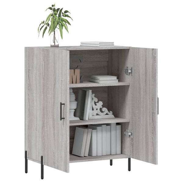Graues Sideboard Artaxese 69,5x34x90cm (Holz)
