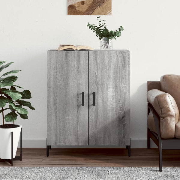 Graues Sideboard Artaxese 69,5x34x90cm (Holz)