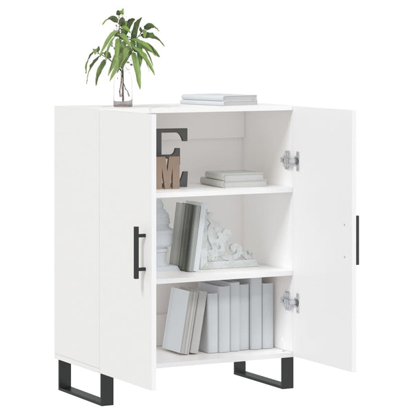 Weißes Sideboard Cazazian 69,5x34x90cm (Holz)