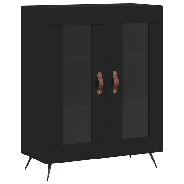 Schwarzes Sideboard Walter 69,5x34x90cm (Holz)