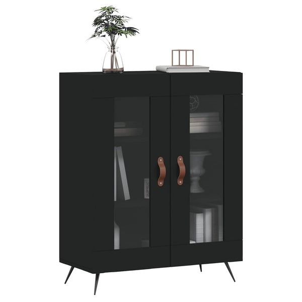Schwarzes Sideboard Walter 69,5x34x90cm (Holz)