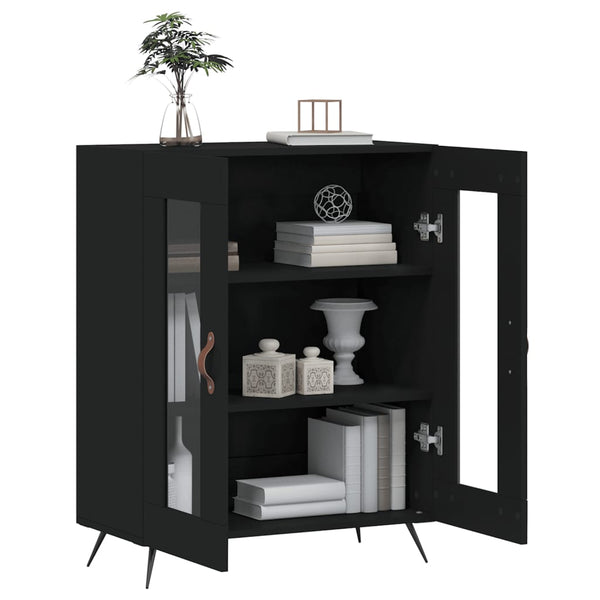 Schwarzes Sideboard Walter 69,5x34x90cm (Holz)