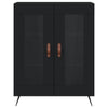 Schwarzes Sideboard Walter 69,5x34x90cm (Holz)