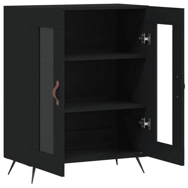 Schwarzes Sideboard Walter 69,5x34x90cm (Holz)