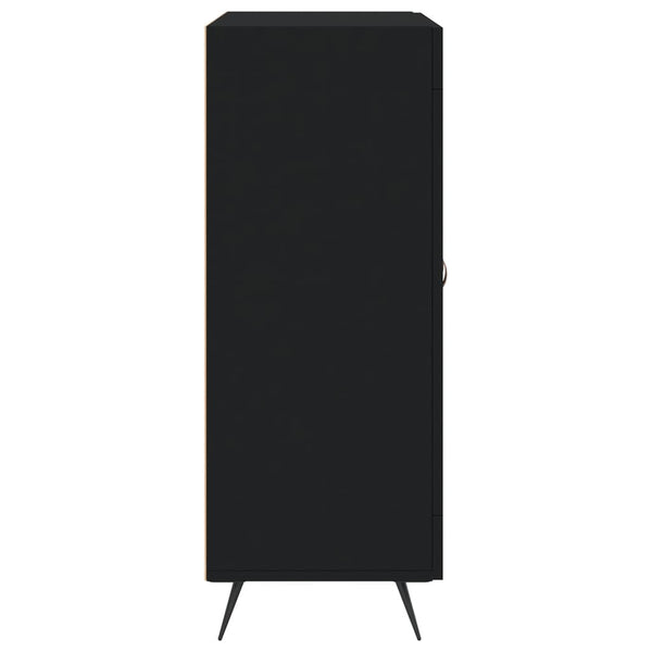 Schwarzes Sideboard Walter 69,5x34x90cm (Holz)