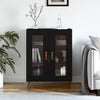 Schwarzes Sideboard Walter 69,5x34x90cm (Holz)
