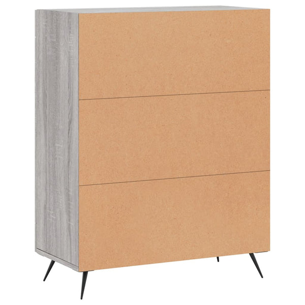 Graues Sideboard Walter 69,5x34x90cm (Holz)