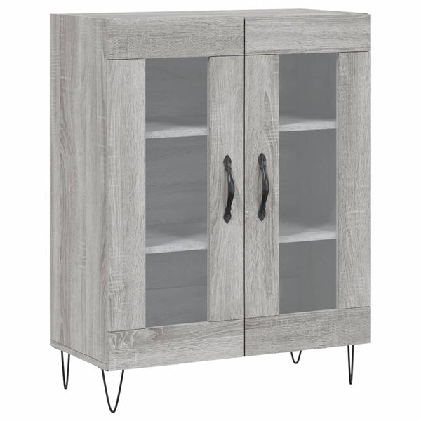 Graues Sideboard Pezadi 69,5x34x90cm (Holz)
