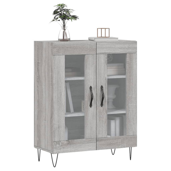 Graues Sideboard Pezadi 69,5x34x90cm (Holz)