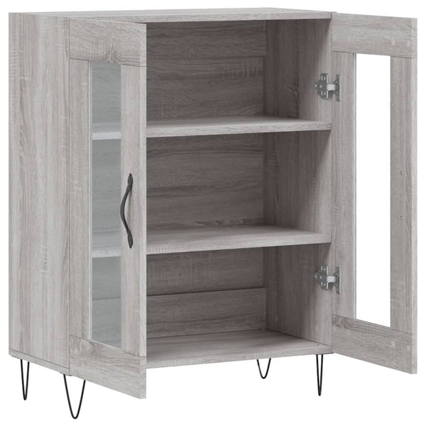 Graues Sideboard Pezadi 69,5x34x90cm (Holz)