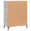 Sideboard Byrdie, betonfarben, 69,5x34x90 cm (Holz)