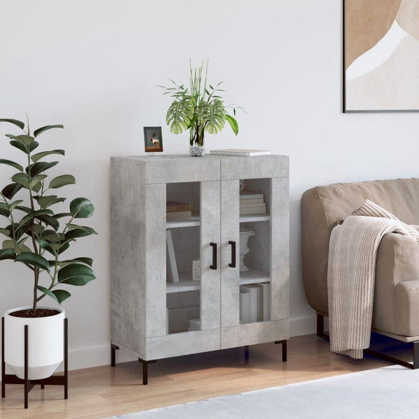 Sideboard Byrdie, betonfarben, 69,5x34x90 cm (Holz)