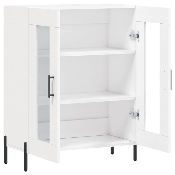 Weißes Sideboard Maghadam 69,5x34x90cm (Holz)