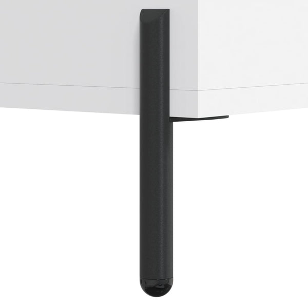 Weißes Sideboard Maghadam 69,5x34x90cm (Holz)