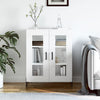Weißes Sideboard Maghadam 69,5x34x90cm (Holz)