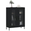 Schwarze Anrichte Maghadam 69,5x34x90cm (Holz)