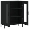 Schwarze Anrichte Maghadam 69,5x34x90cm (Holz)