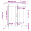 Kommode Maghadam in Betonoptik 69,5x34x90cm (Holz)
