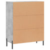 Kommode Maghadam in Betonoptik 69,5x34x90cm (Holz)