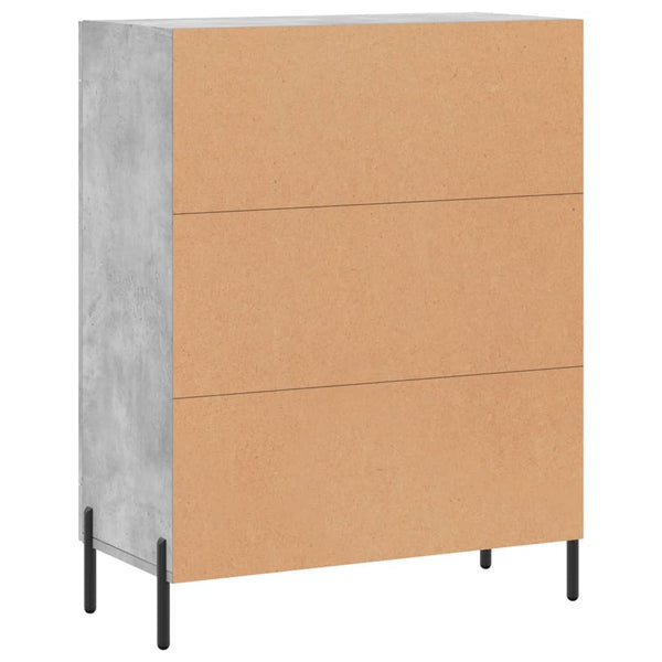 Kommode Maghadam in Betonoptik 69,5x34x90cm (Holz)