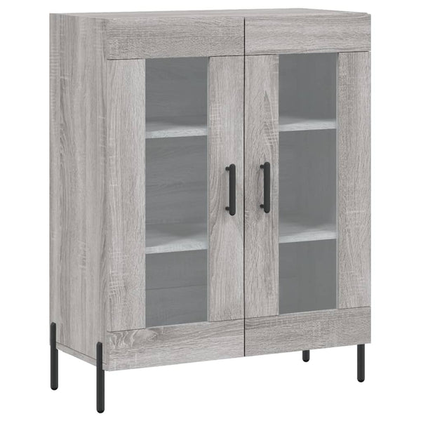 Graues Sideboard Maghadam 69,5x34x90cm (Holz)