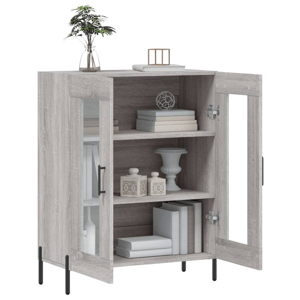 Graues Sideboard Maghadam 69,5x34x90cm (Holz)