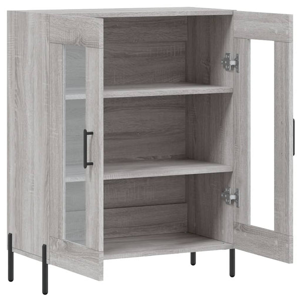 Graues Sideboard Maghadam 69,5x34x90cm (Holz)