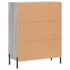 Graues Sideboard Maghadam 69,5x34x90cm (Holz)