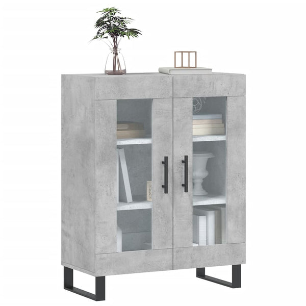 Sideboard Callum 69,5x34x90cm, Betonoptik (Holz)