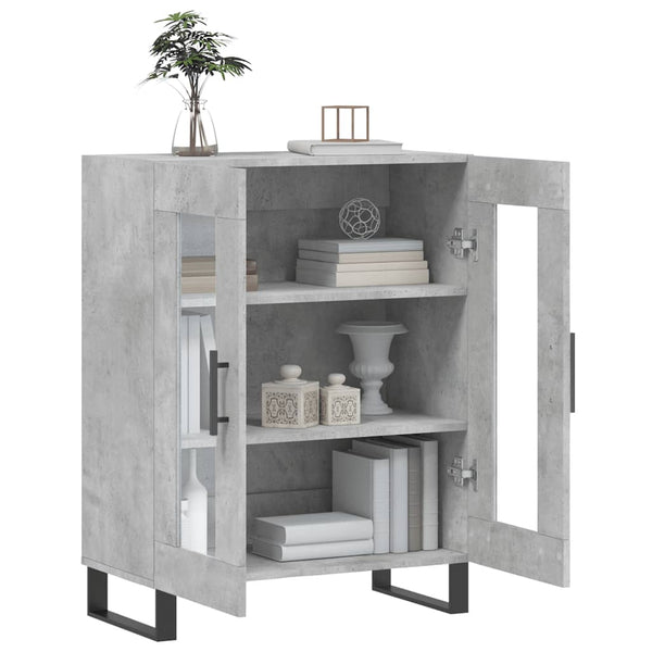 Sideboard Callum 69,5x34x90cm, Betonoptik (Holz)