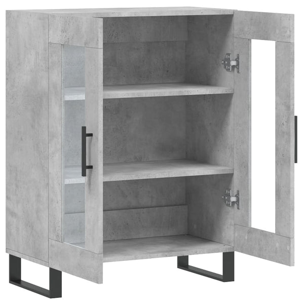 Sideboard Callum 69,5x34x90cm, Betonoptik (Holz)