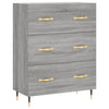 Graues Sideboard Natige 69,5x34x90cm (Holz)